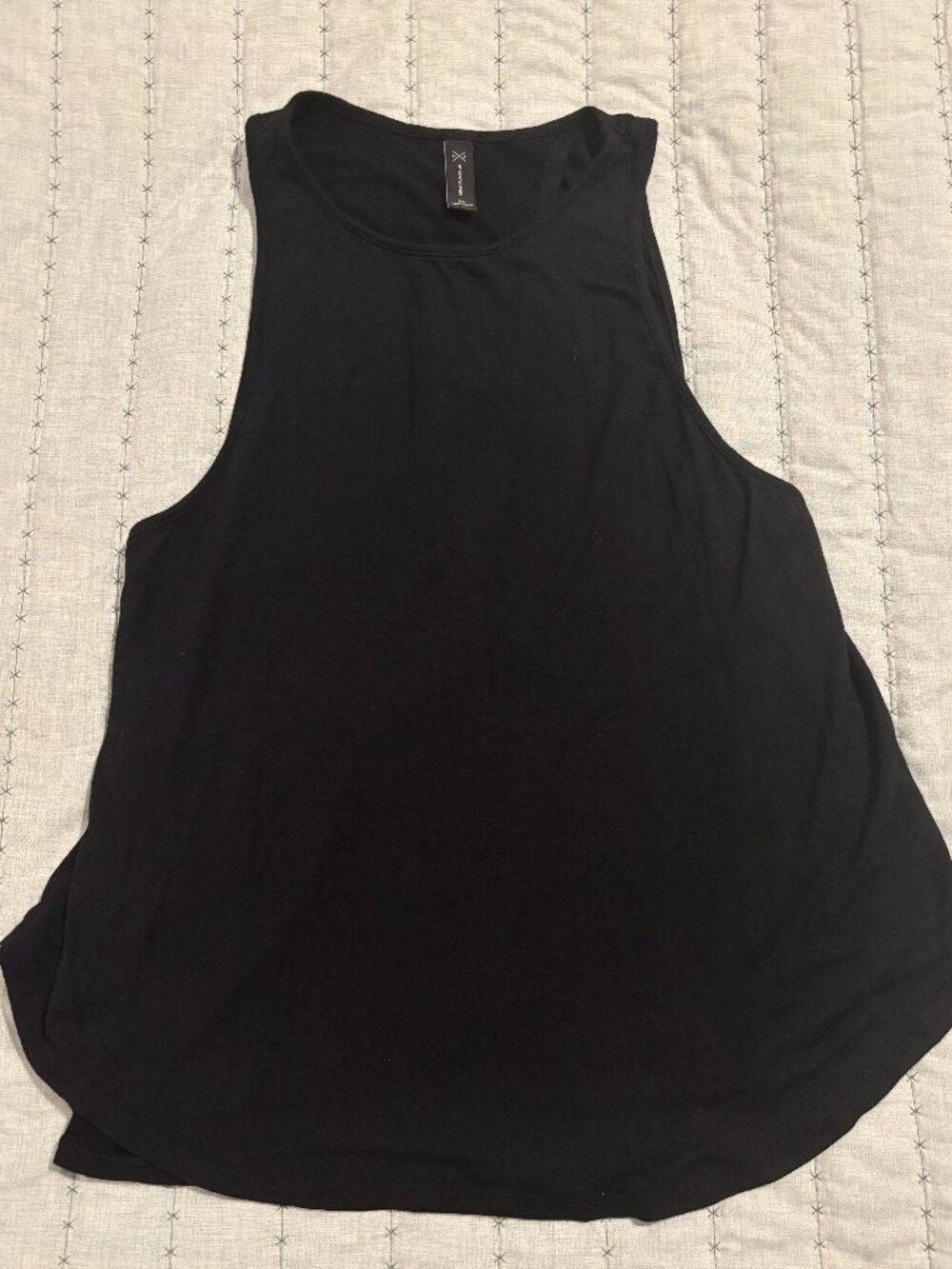 NWOT - Gentle Fawn Dark Black Tank Top - Swing Style with Open Back